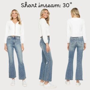 Judy Blue HR Tummy Control Classic Bootcut Jeans Short Inseam Various NEW